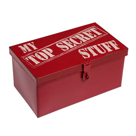 red top secret metal keepsake box|Amazon.com: Secret Jewelry Box.